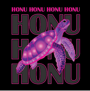 A Hawaiian T Shirt Honu Turtle Pink