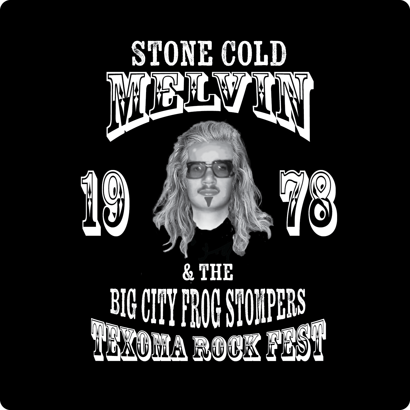 Vintage Rock Tees - Stone Cold Melvin and The Big City Frog Stompers