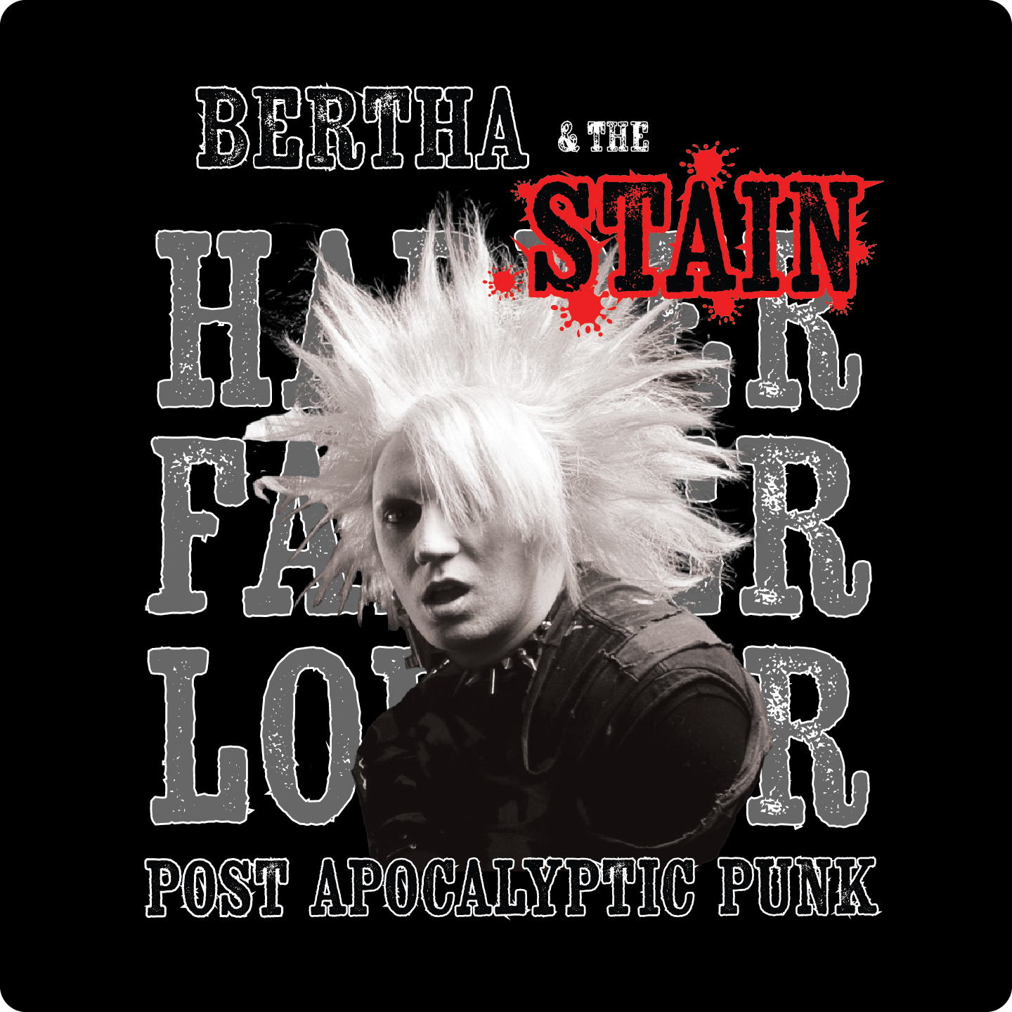 Vintage Rock Tees - Bertha and The Stain.