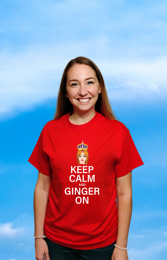 Ginger Girl - Keep Calm and Ginger On, Red