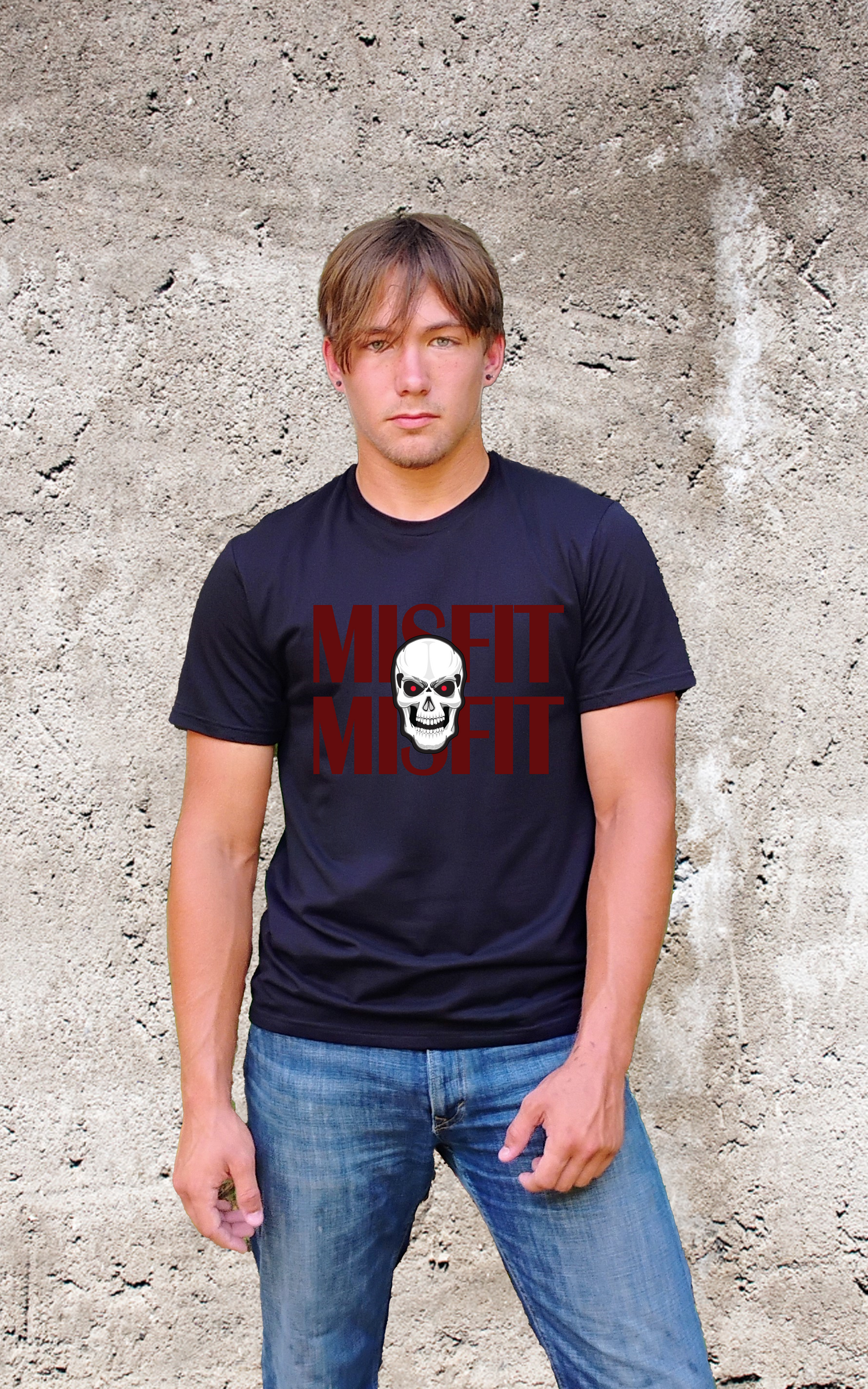 Urban Street Wear - Misfit Skull Red