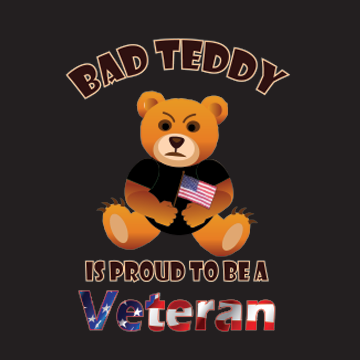 Bad Teddy T Shirt - Veteran