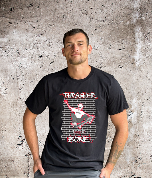 Urban Street Wear - Thrasher To The Bone Red