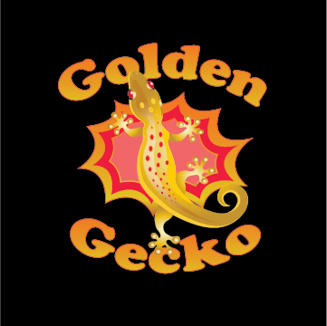 Hawaiian T Shirt - Golden Gecko