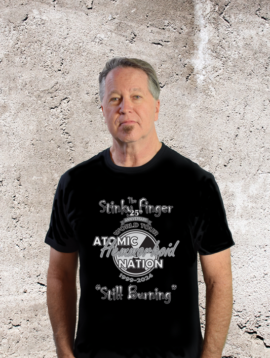 Vintage Rock Tees - Atomic Hemorrhoid Nation 25th Anniversary "Stinky Finger" World Tour