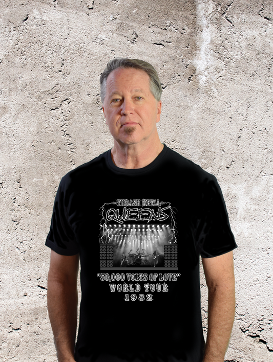 Vintage Rock Tees - Thrash Metal Queens, "50,000 Volts of Love" World Tour 1982.