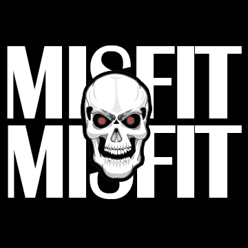 Urban Street Wear - Misfit Skull White