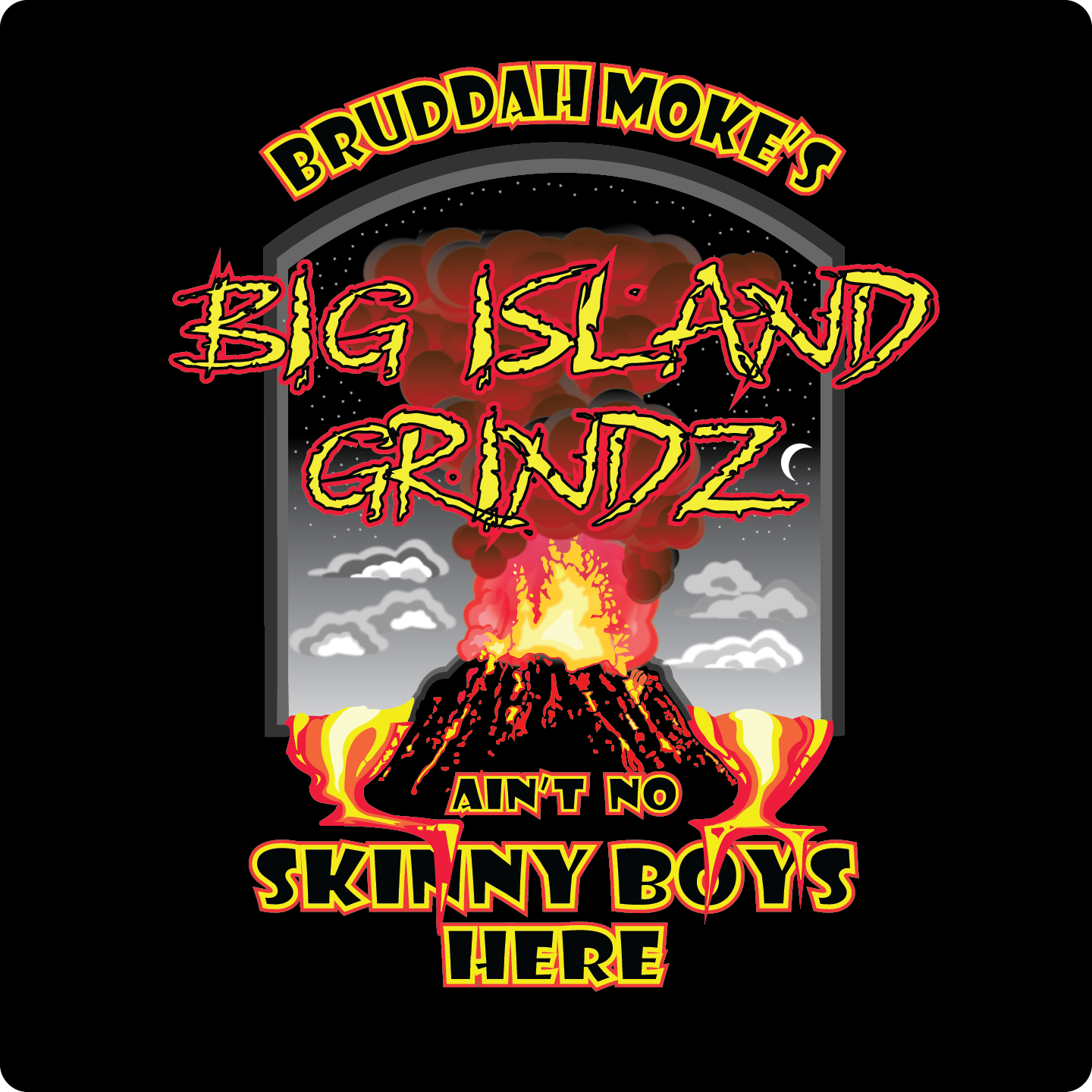 Hawaiian T Shirt - Big Island Grindz