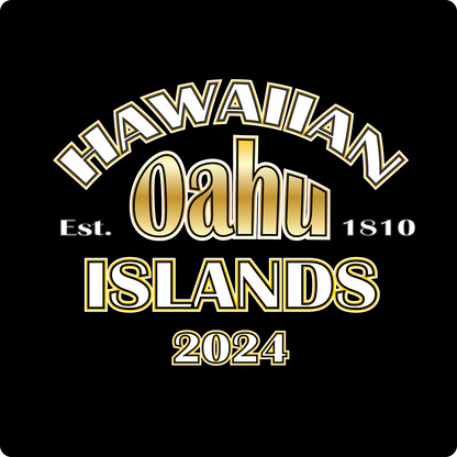 Hawaiian Island T Shirt -  Oahu